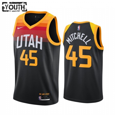 Maillot Basket Enfant Utah Jazz Donovan Mitchell 45 2020-21 City Edition Swingman